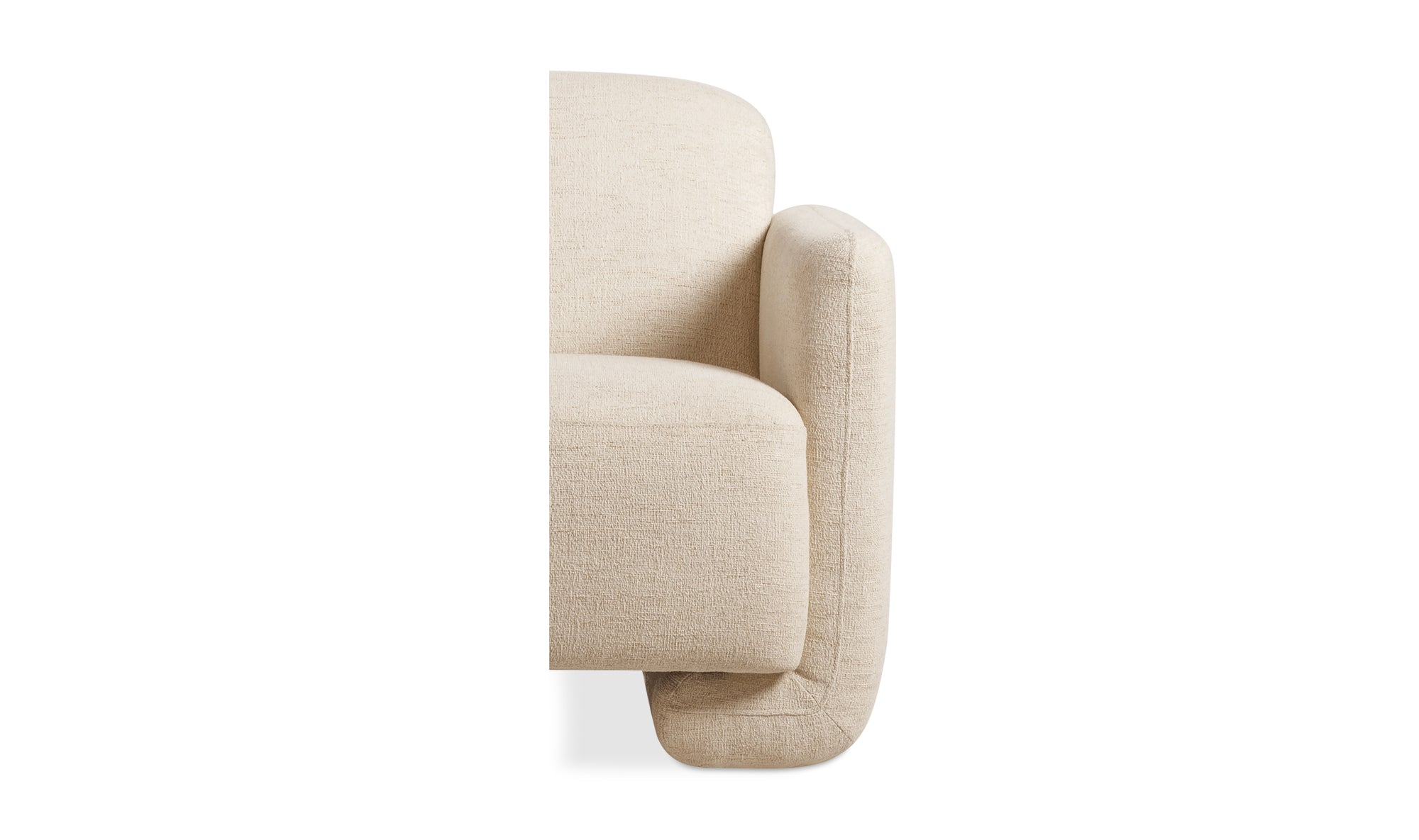 Bran Accent Chair - Flecked Ivory