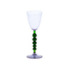 Palazzo Round Wine Glass, Lavender & Green, Set of 4