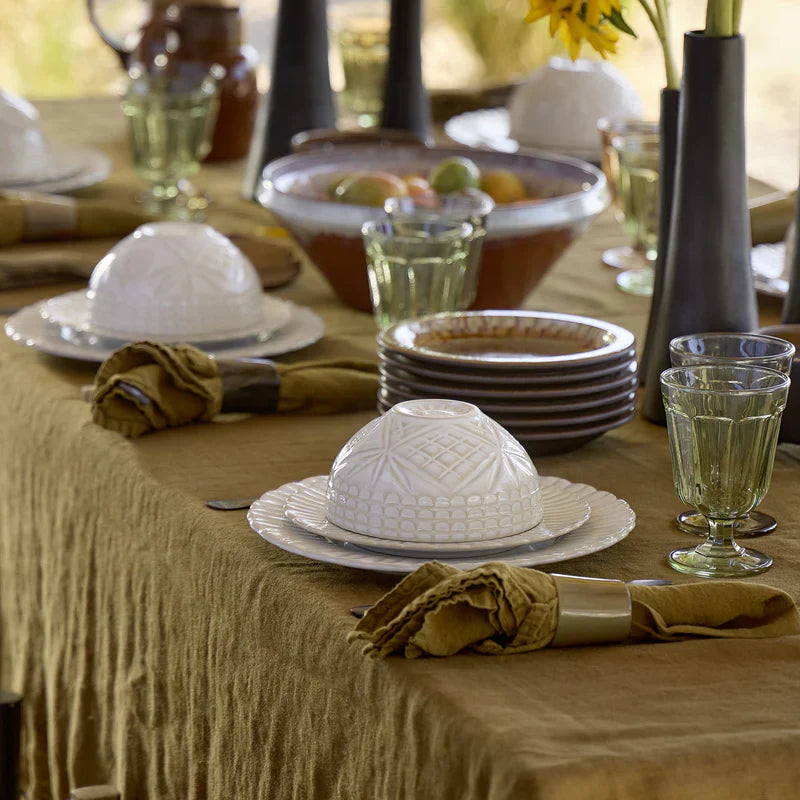 Round Horn Napkin Rings 4 Piece