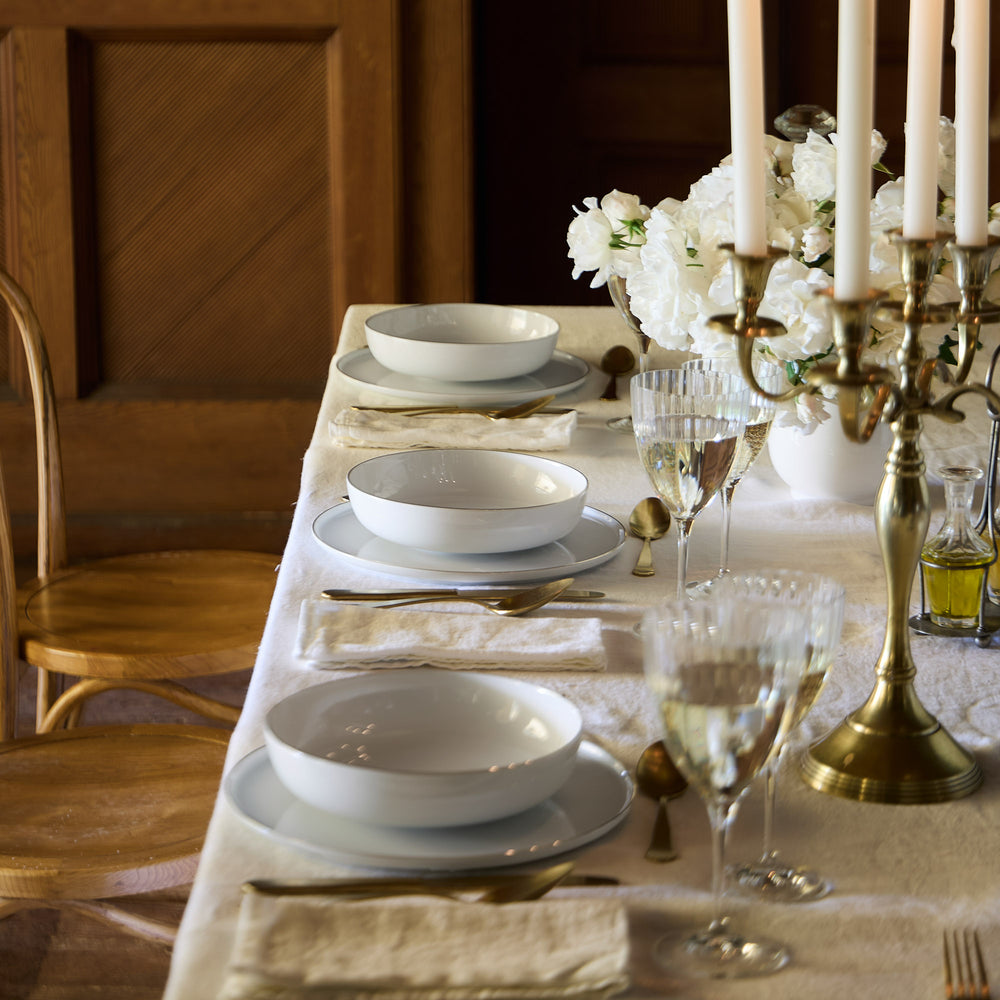 Porcelain Dinner Plate Resonance Set of 6