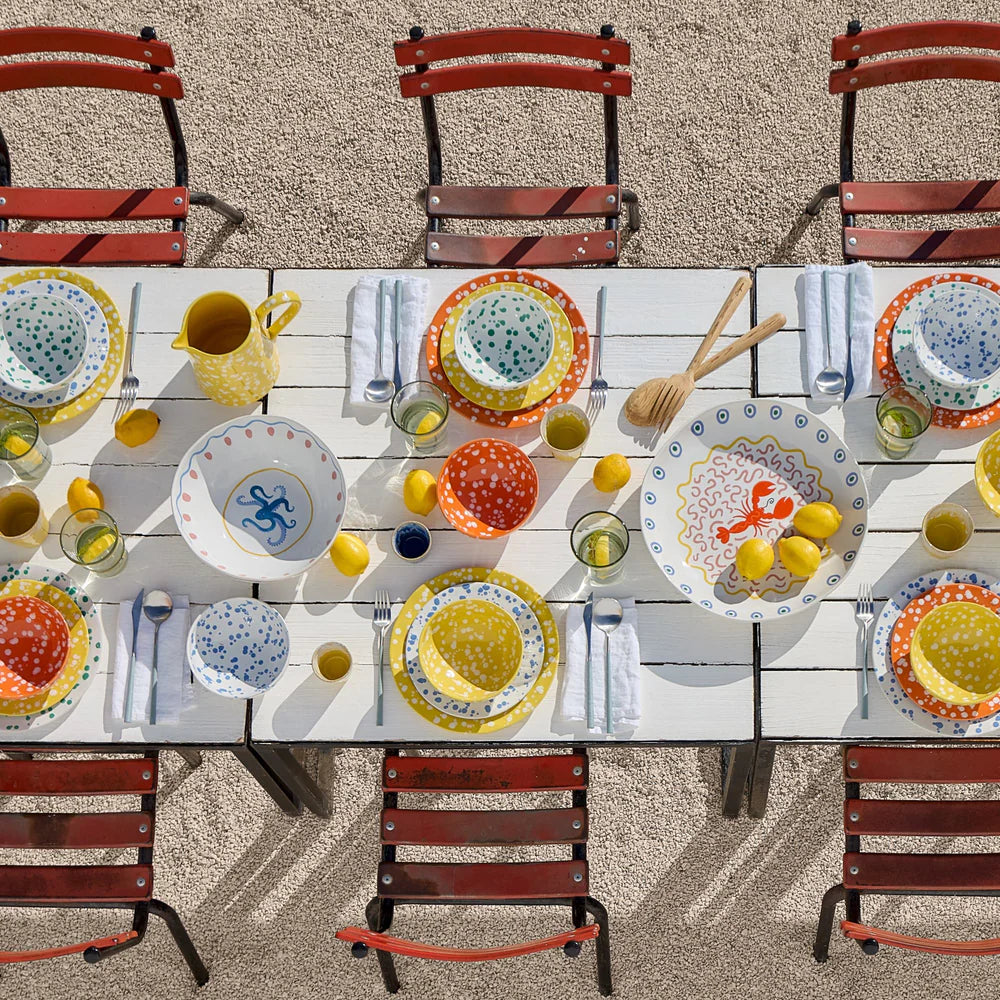 Low Serving Bowl Lobster Summer Bliss