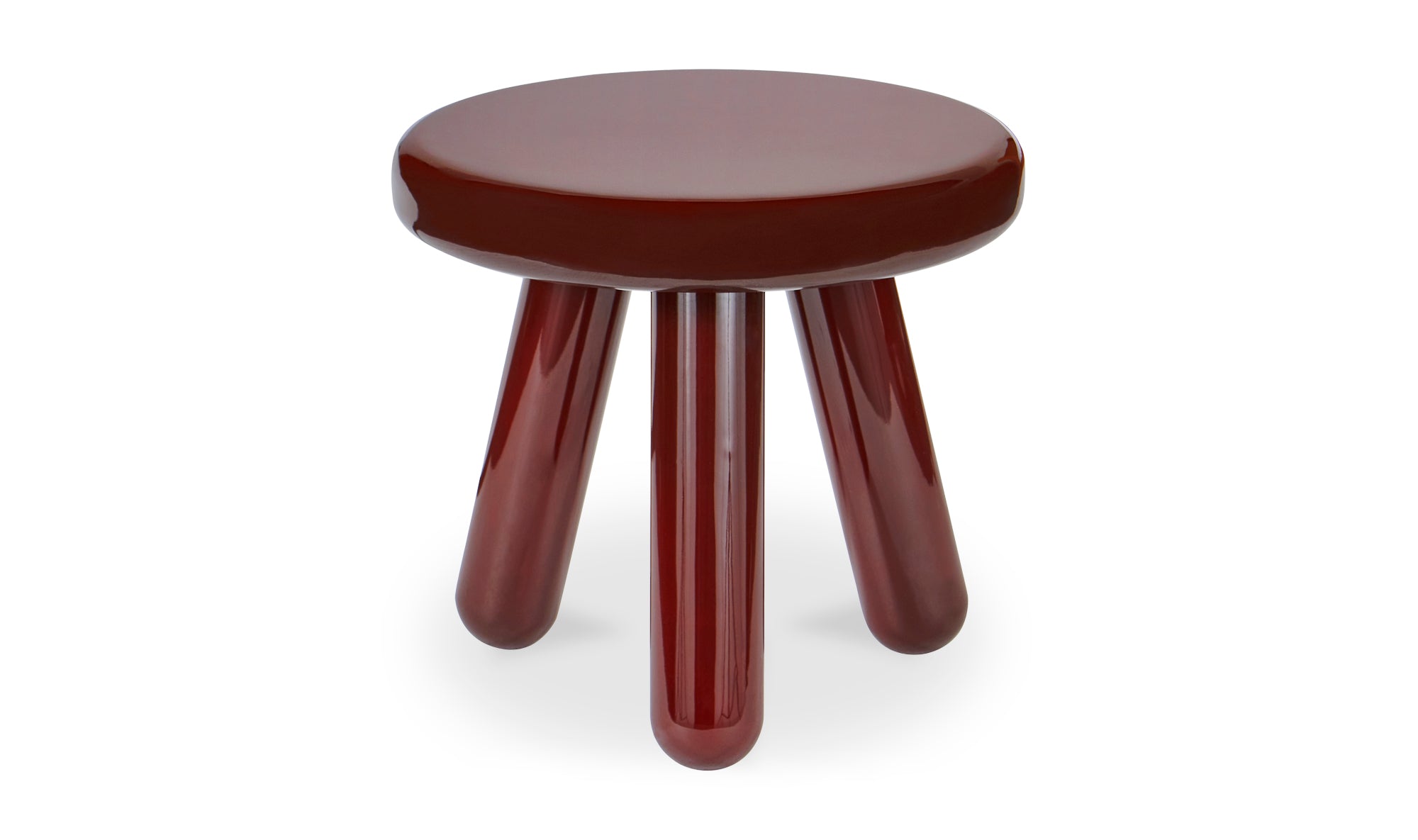 Felicity Accent Table -  Deep Red Lacquer