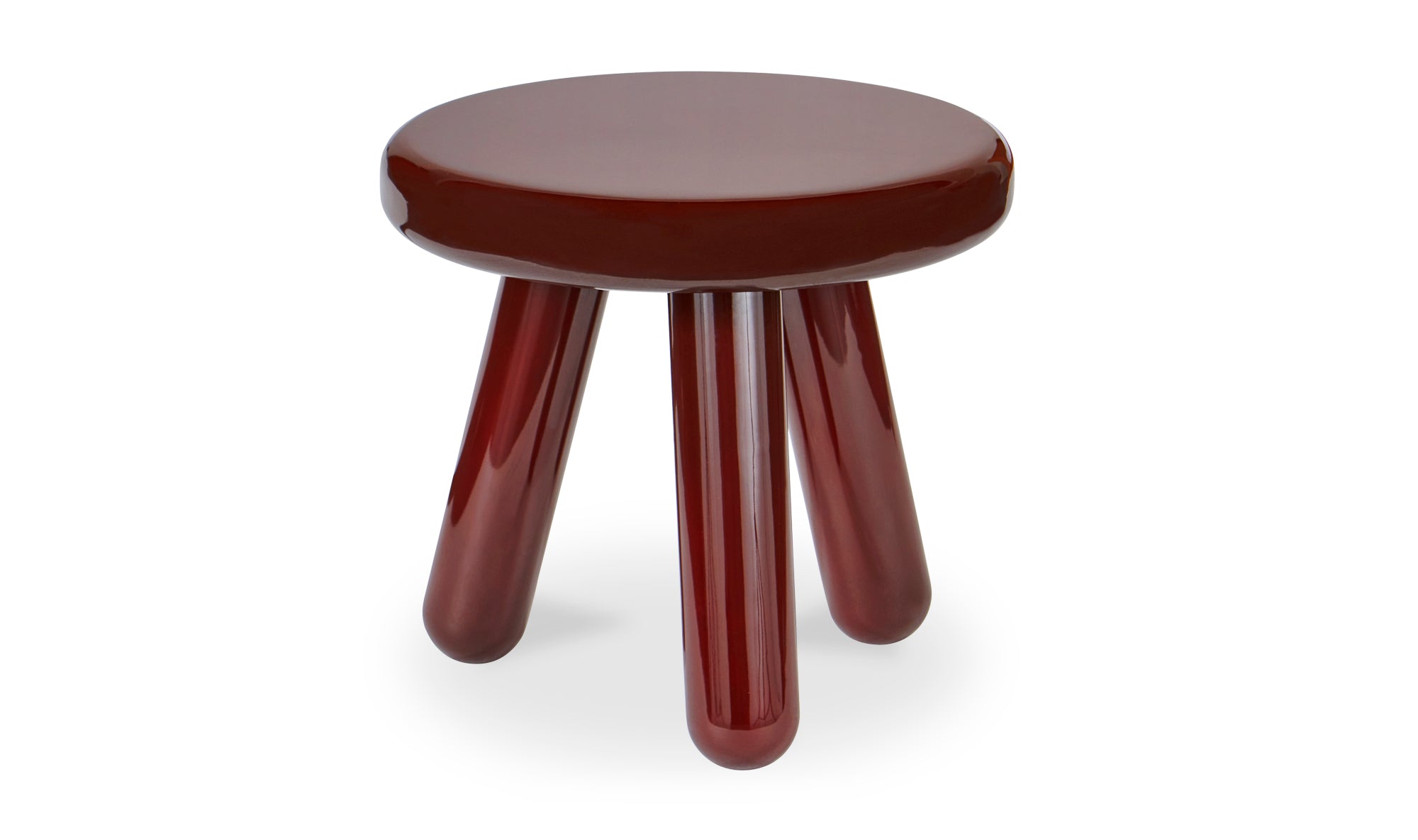 Felicity Accent Table -  Deep Red Lacquer