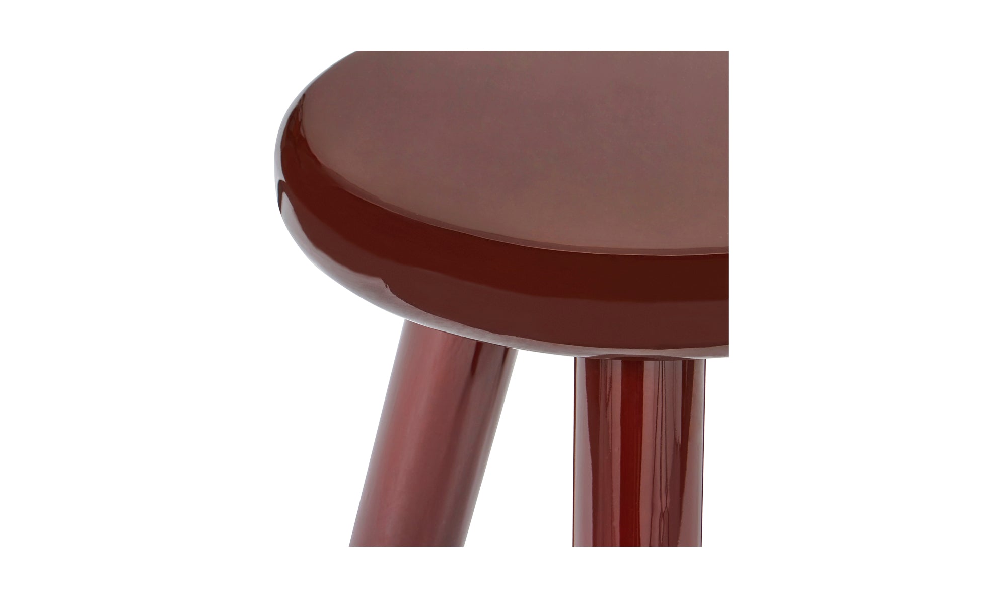 Felicity Accent Table -  Deep Red Lacquer