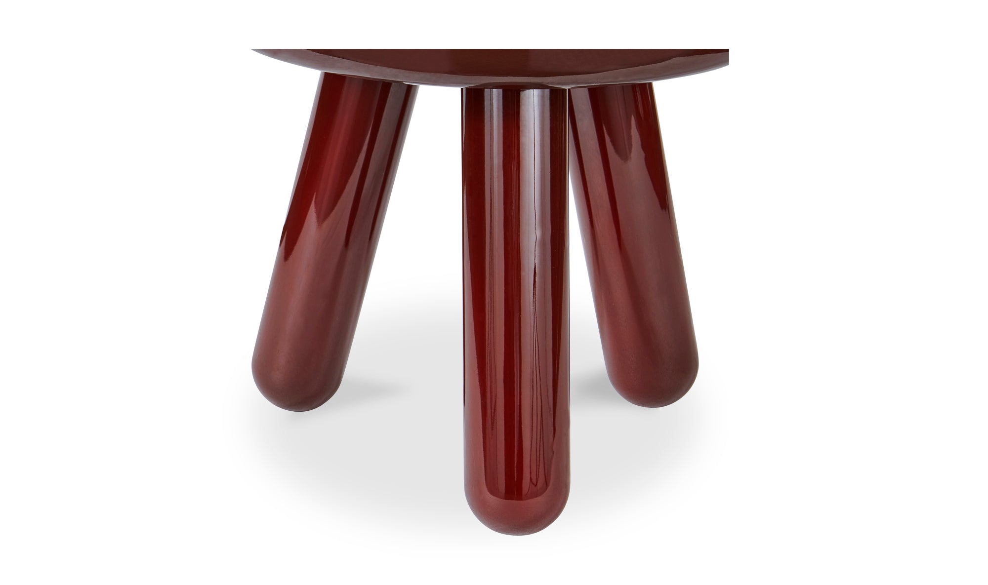 Felicity Accent Table -  Deep Red Lacquer