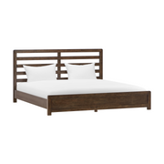 Zest Solid Wood Platform Bed in Dark Oak