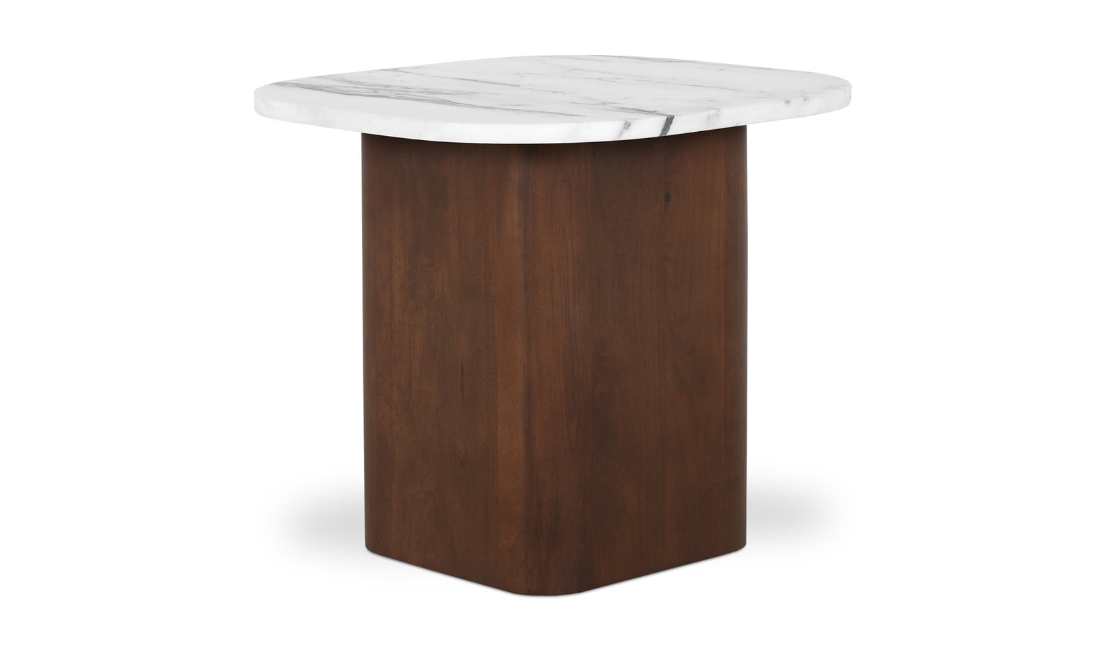 Jett Accent Table White Calacatta Marble