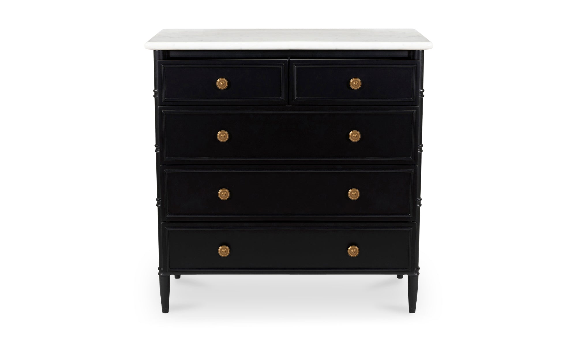 Elara 5 Drawer Chest Black