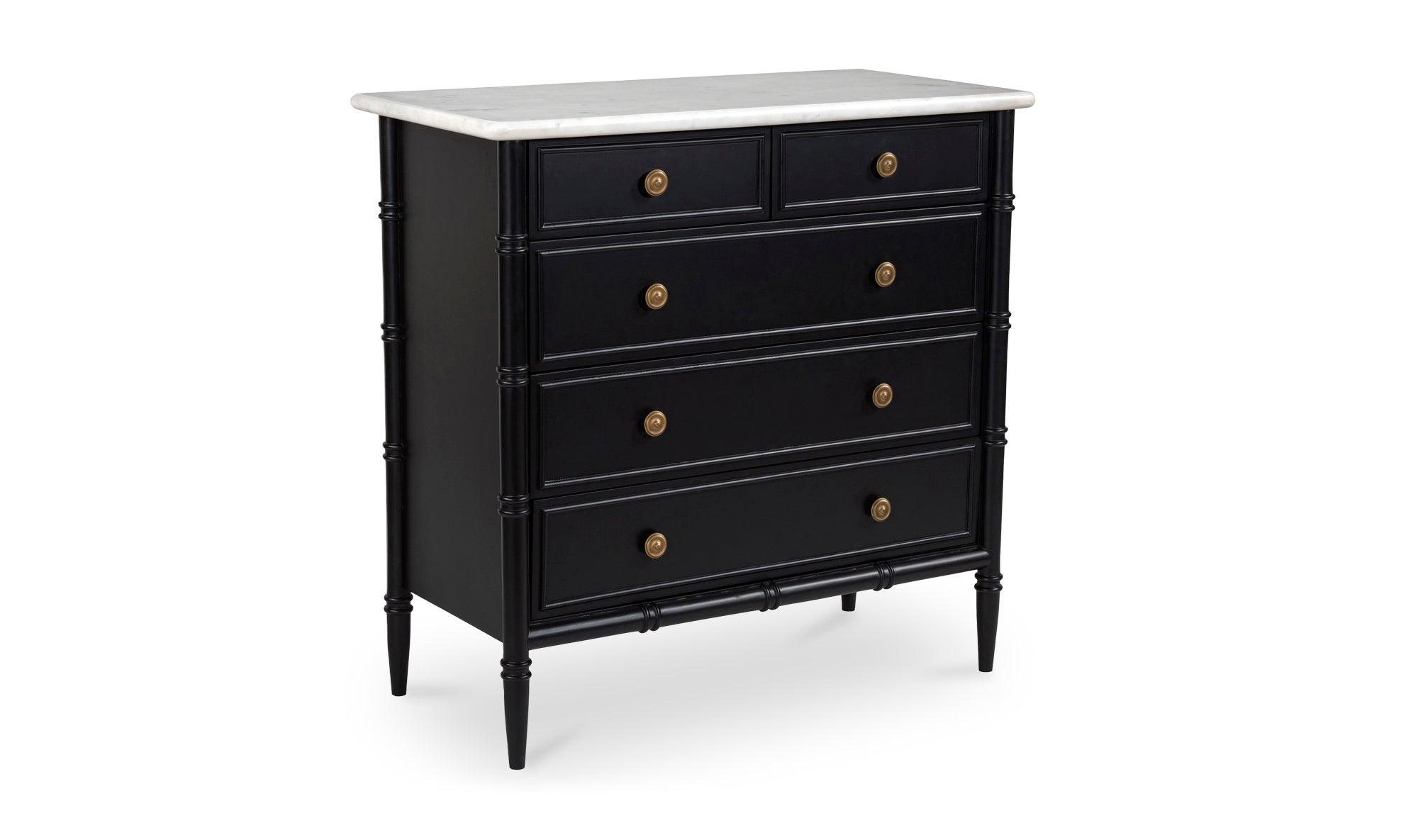 Elara 5 Drawer Chest Black