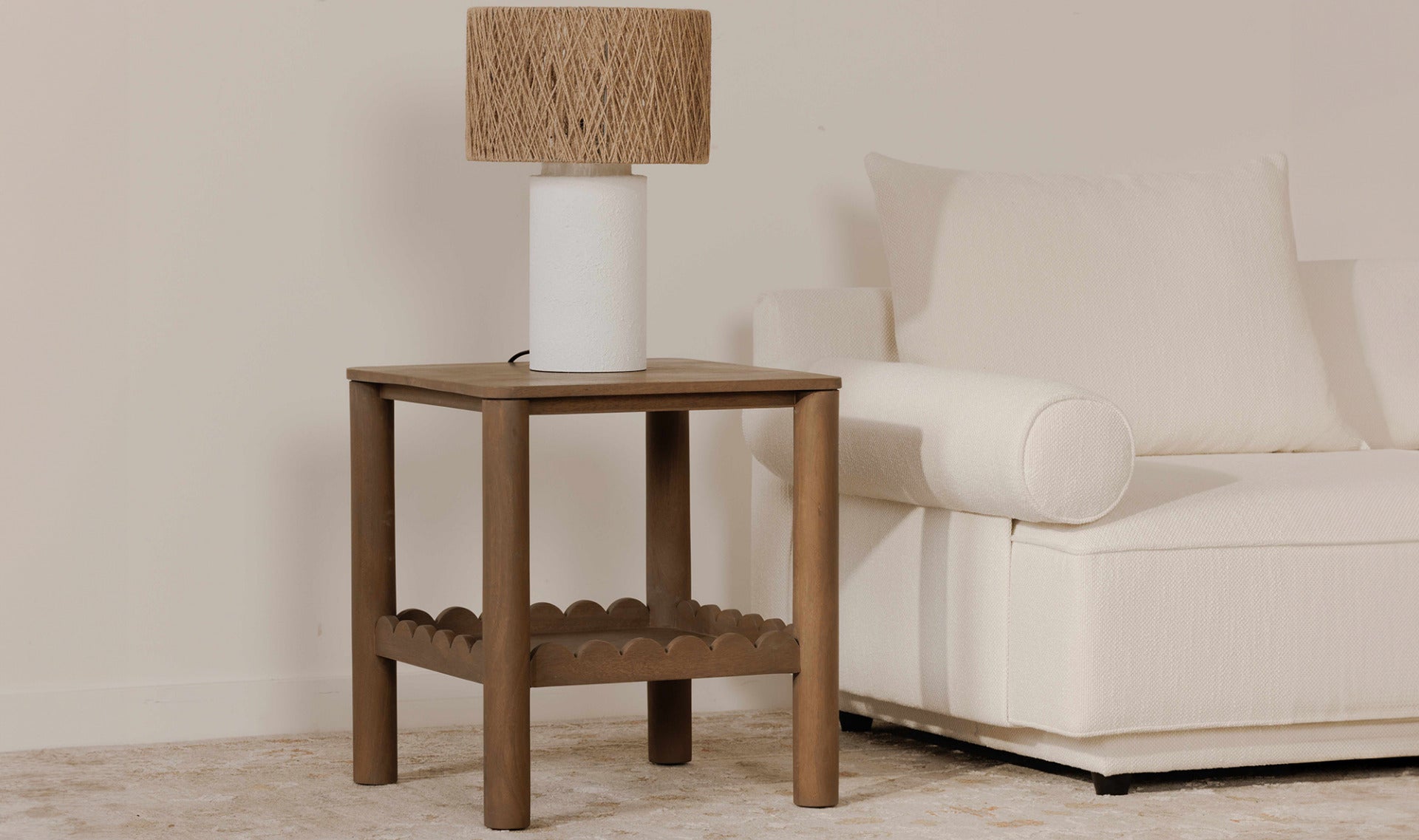Ashley Side Table Vintage Brown
