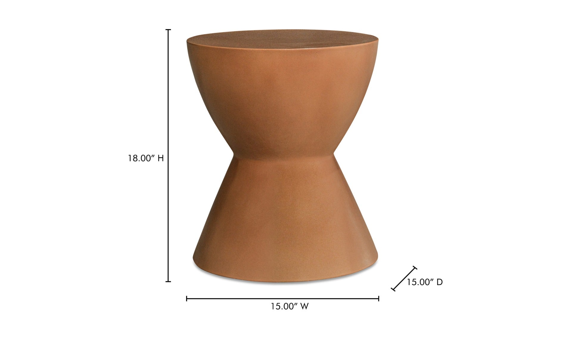 Eclipse Outdoor Stool - Terracotta