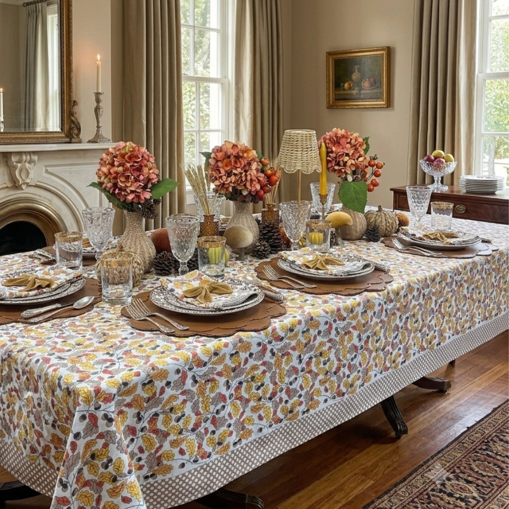 Acorns & Leaves - Tablecloth