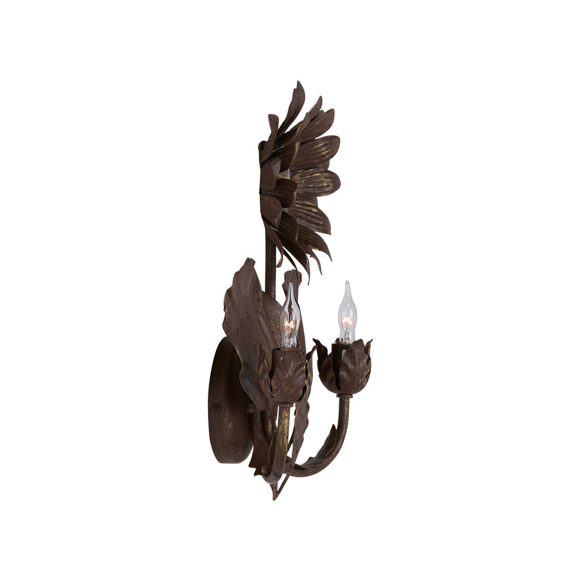 Sunflower Wall Sconce - Bronze