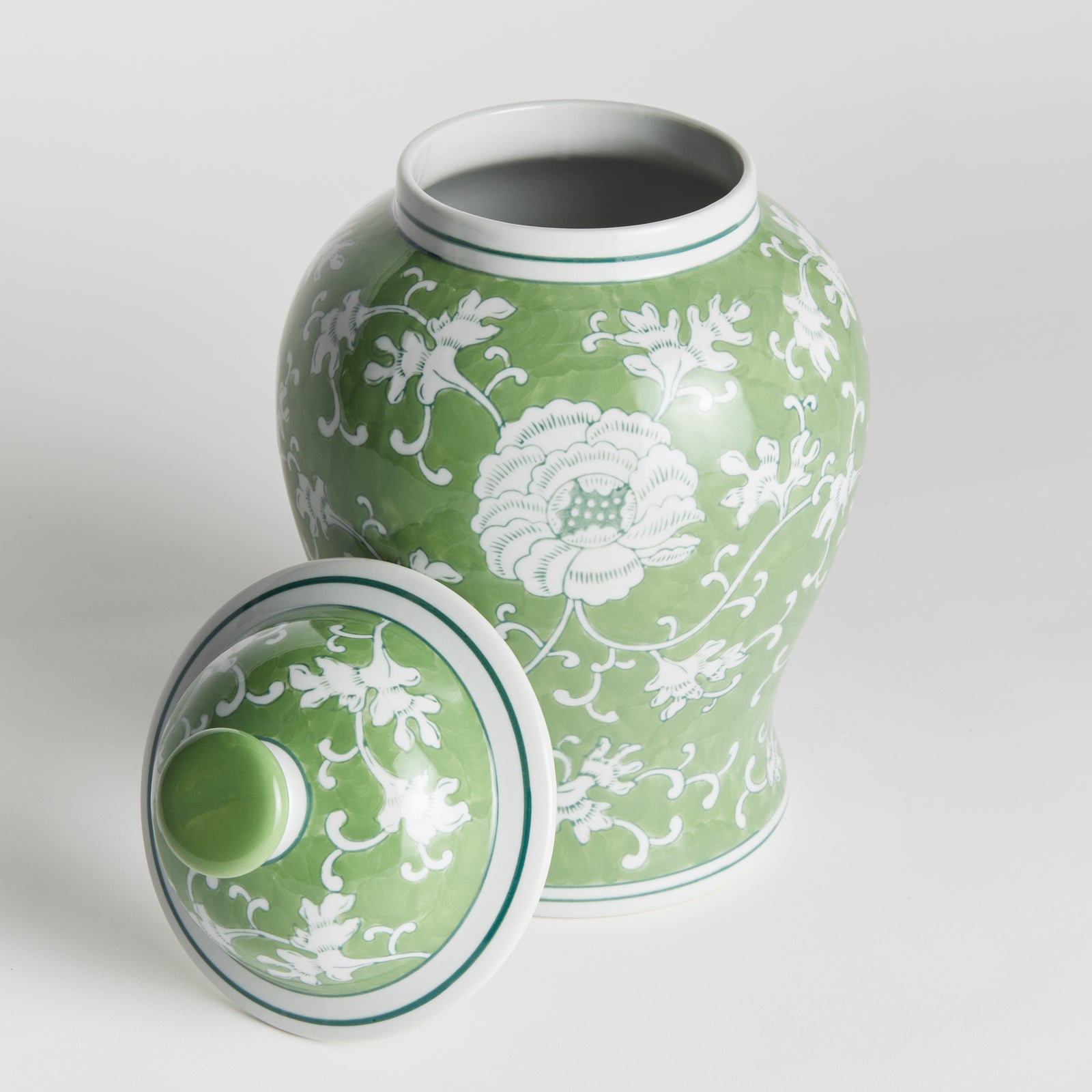 Julie Lotus Lidded Ginger Jar