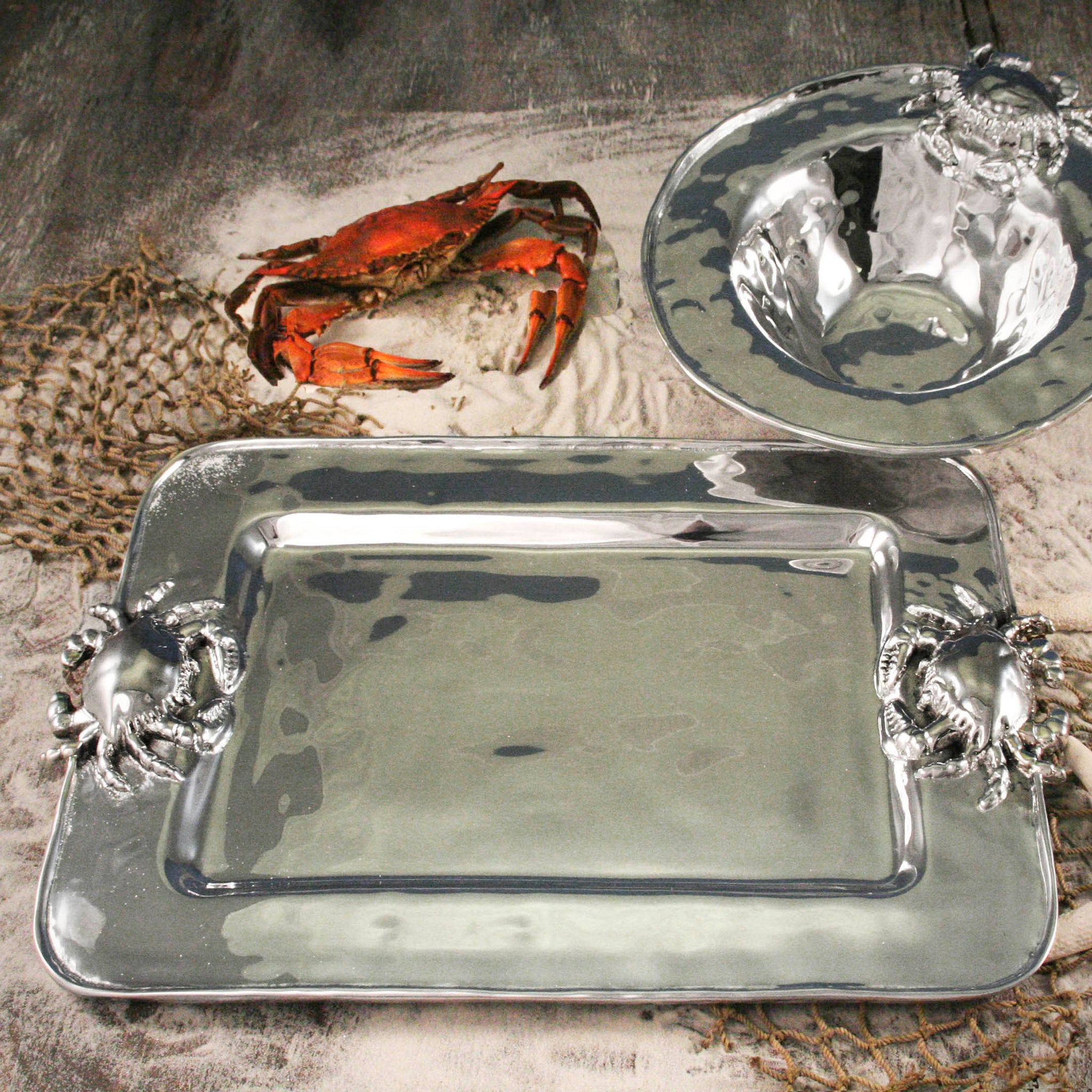 OCEAN Crab Medium Rectangular Tray