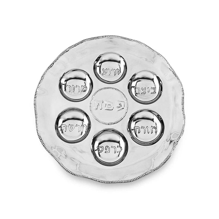 JUDAICA Seder Plate with Pearls