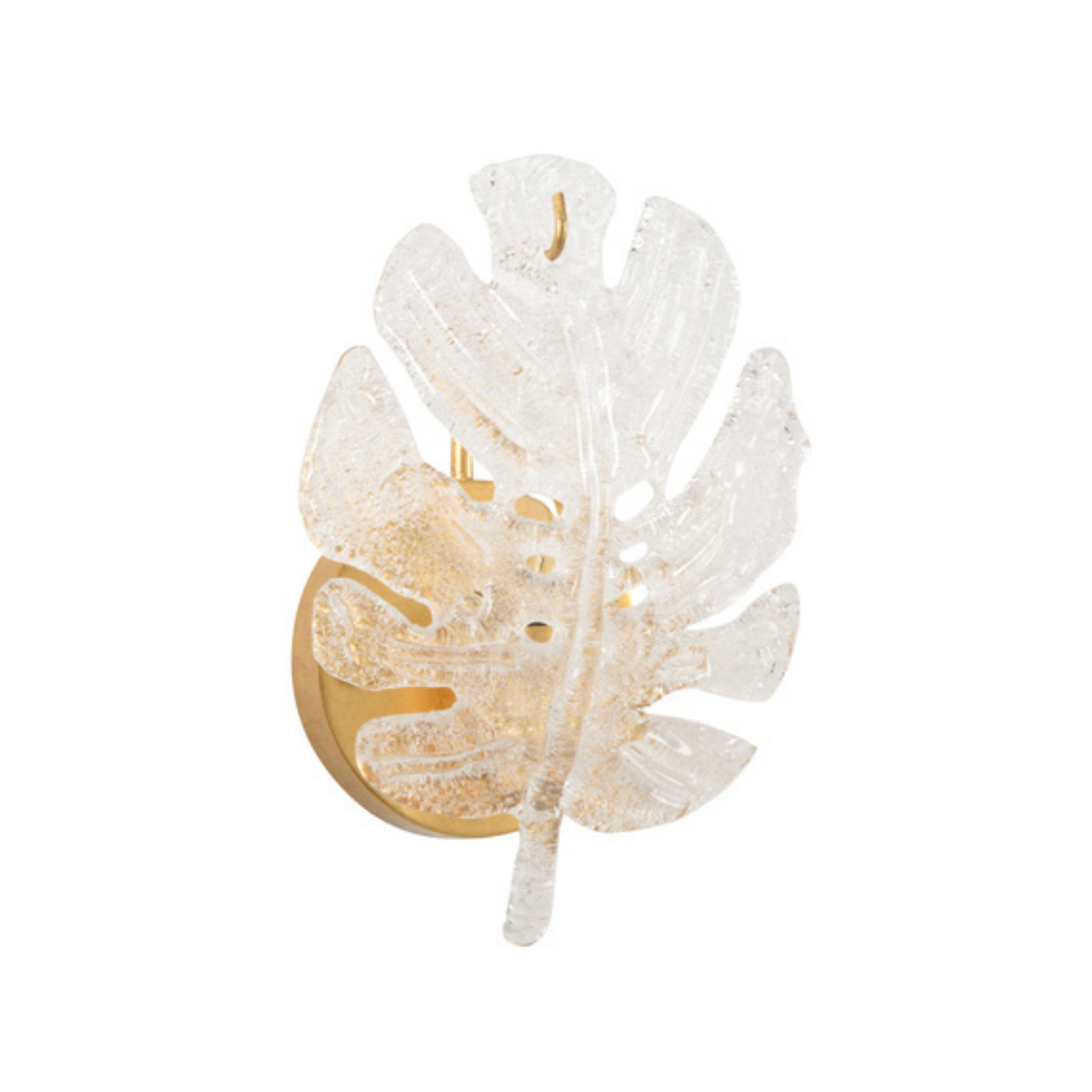 Glass Leaf Sconce