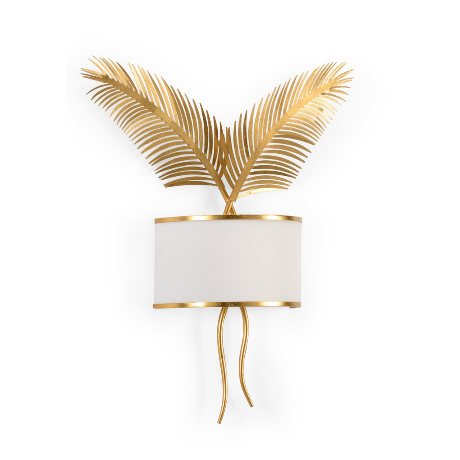 Double Palm Sconce - Gold