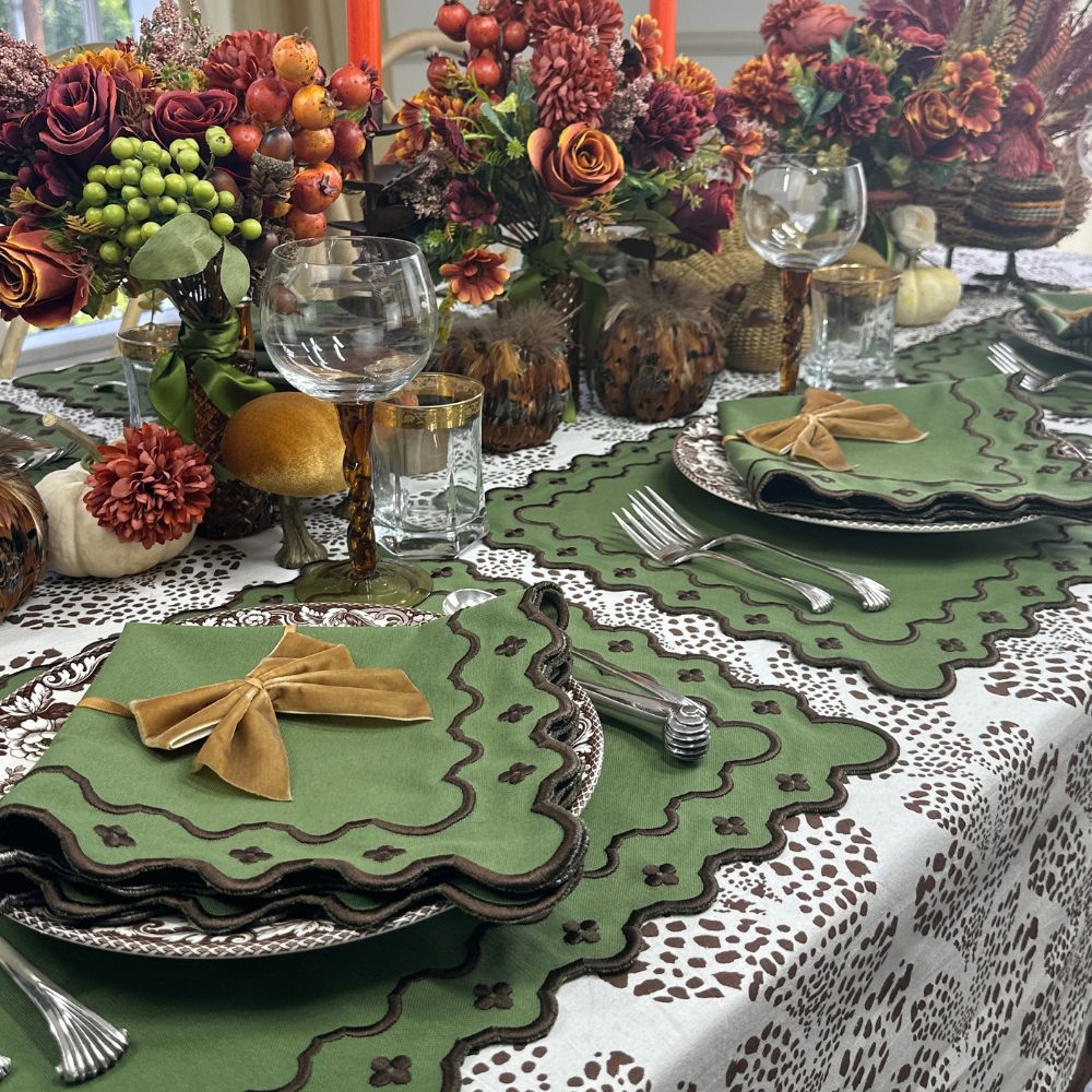 Georgina Placemat - Fern and Cocoa (Set of 4)