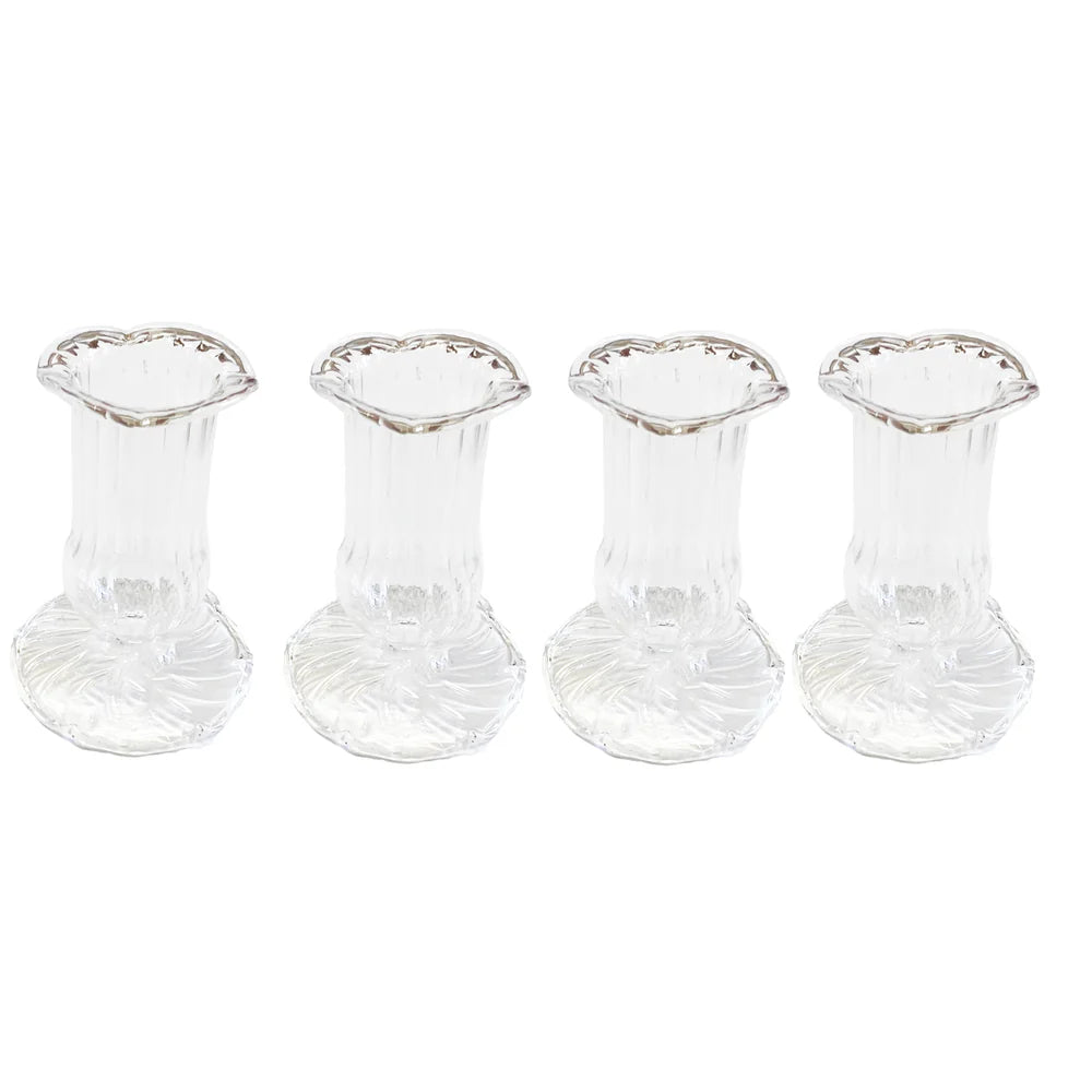 Candleholder, Clear, Set/4