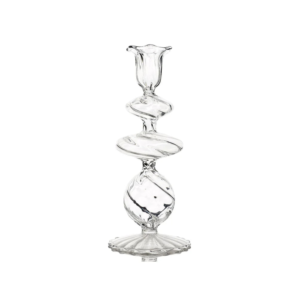 La Boheme, Candlestick, Medium, Clear