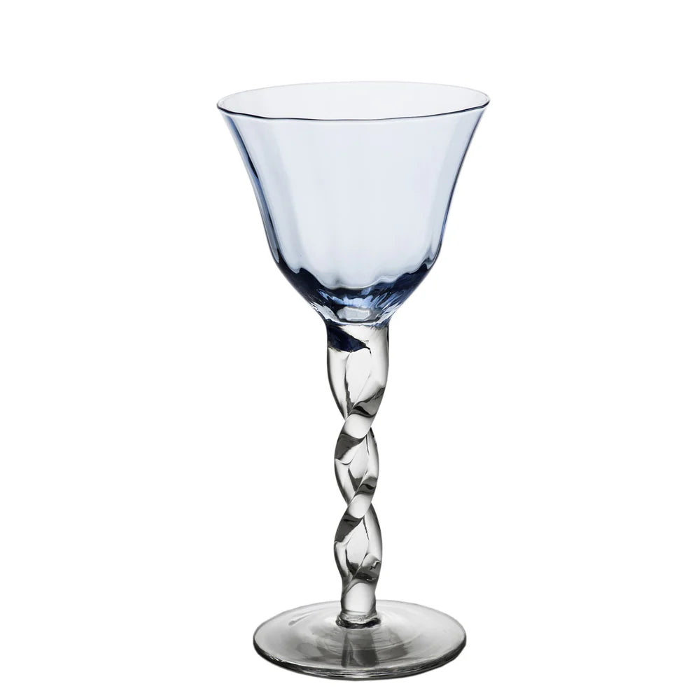 Adriana Wine Glass, Blue, Set of 4