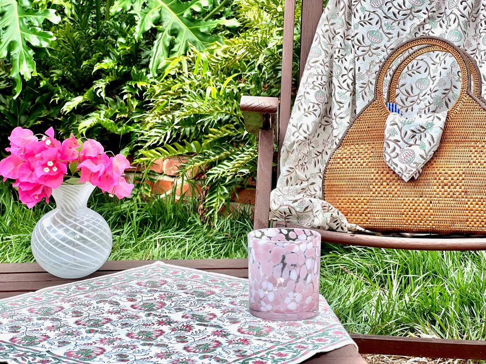 Cabana Tablecloth, Pink Pomegranate