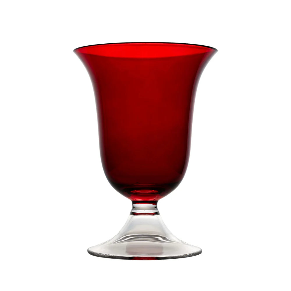 Adriana Water Glass, Red, Set of 4