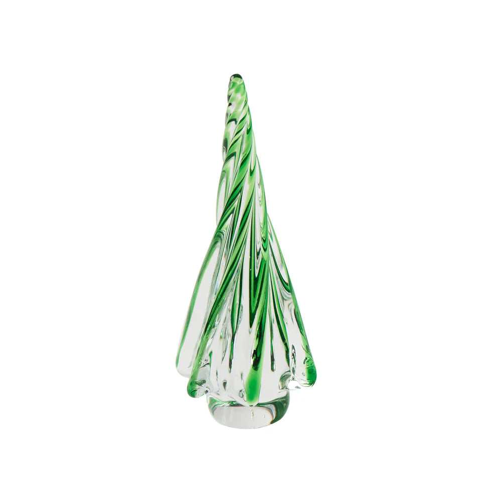 Holiday Glass Tree, Green/Clear, Medium