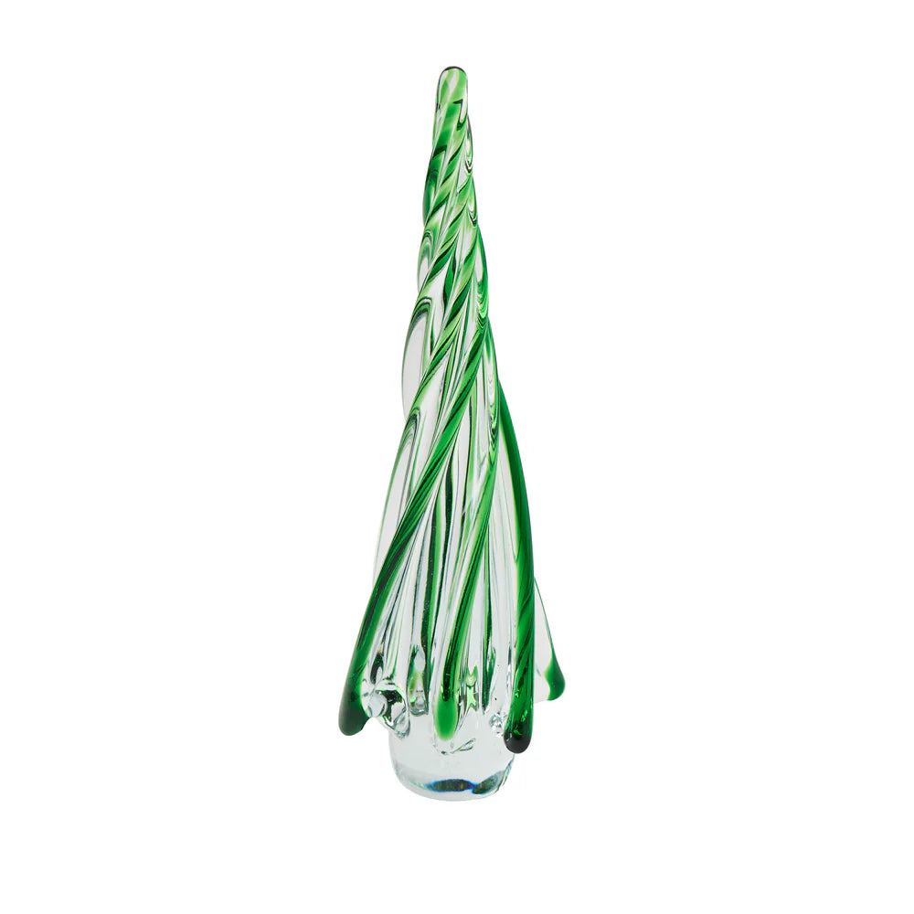 Holiday Glass Tree, Green/Clear, Large