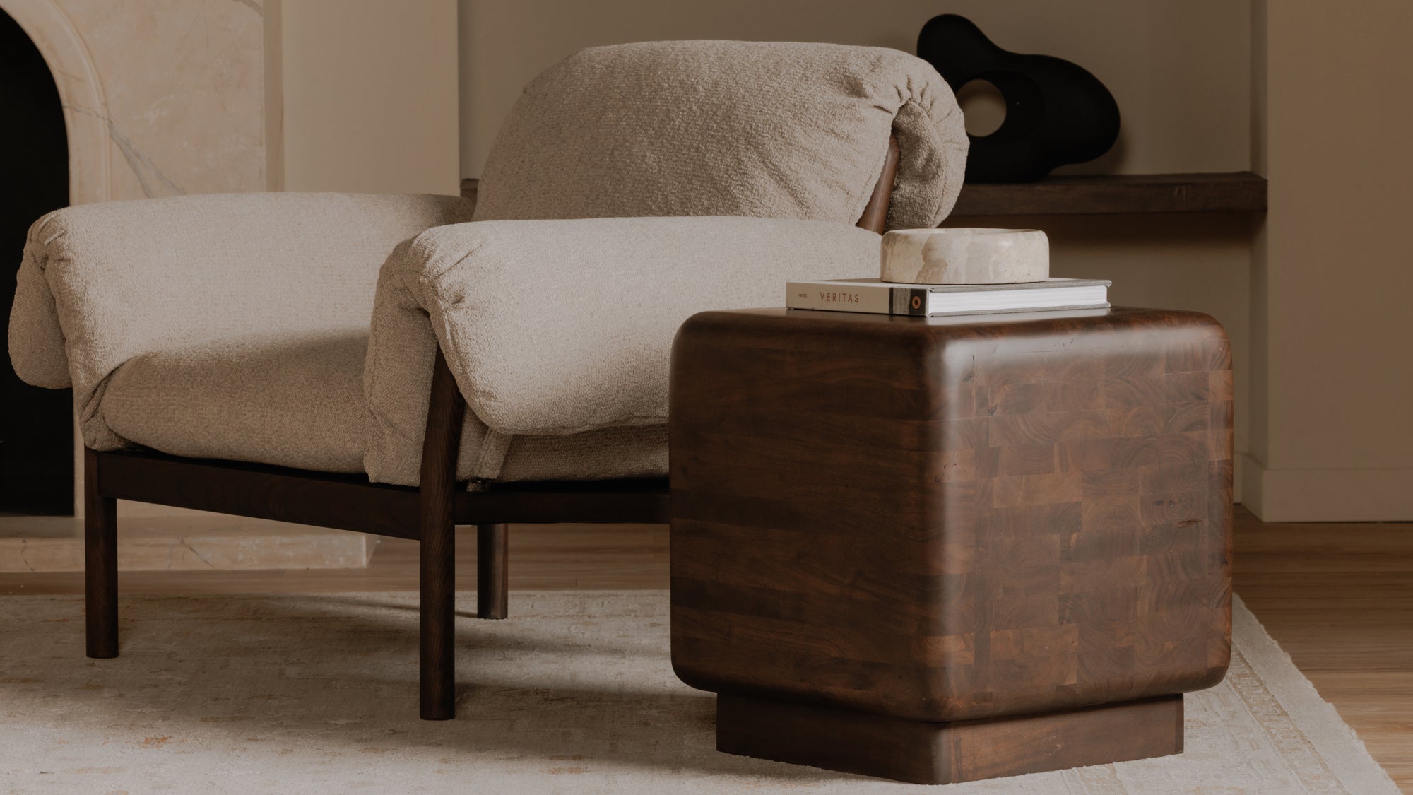 Maverick Side Table Dark Brown