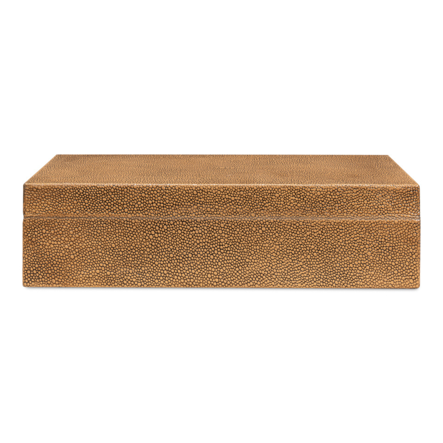 Gatsburg Shagreen Box - Tawny Brown