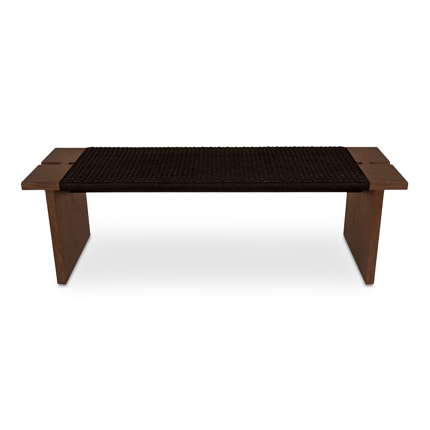 Emma Outdoor Bench Dark Brown