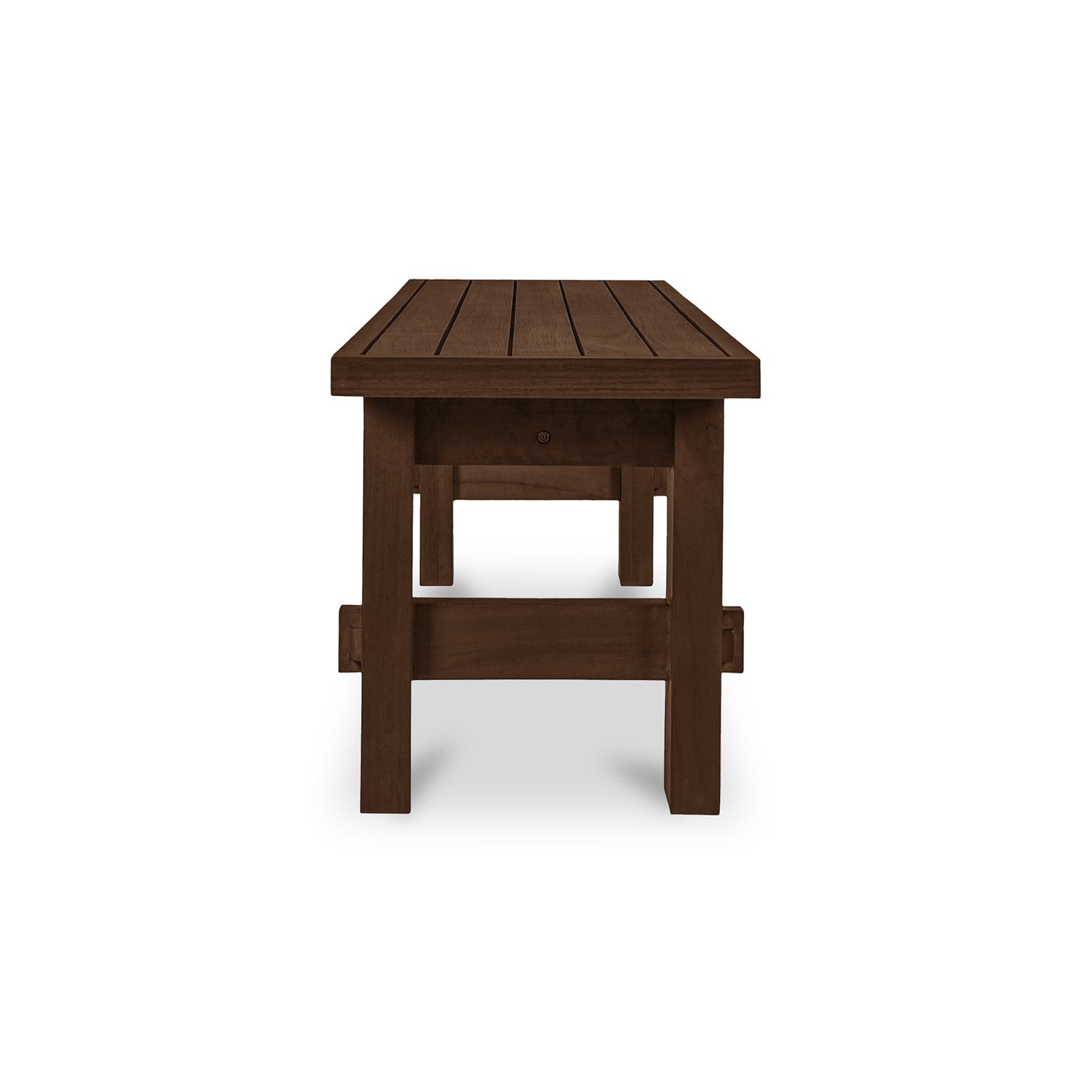 Arthur Outdoor Dining Bench Brown