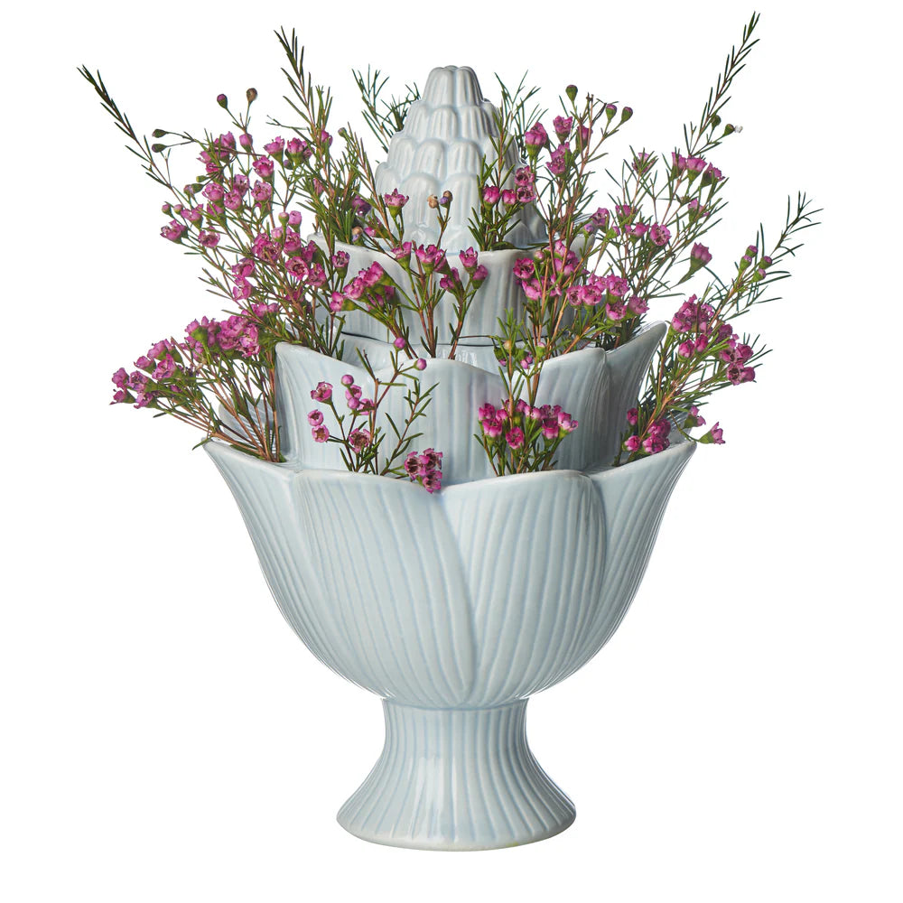 TULIPIERE ARTICHOKE LIGHT BLUE