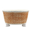 Basket Weave Centerpiece, Sepia