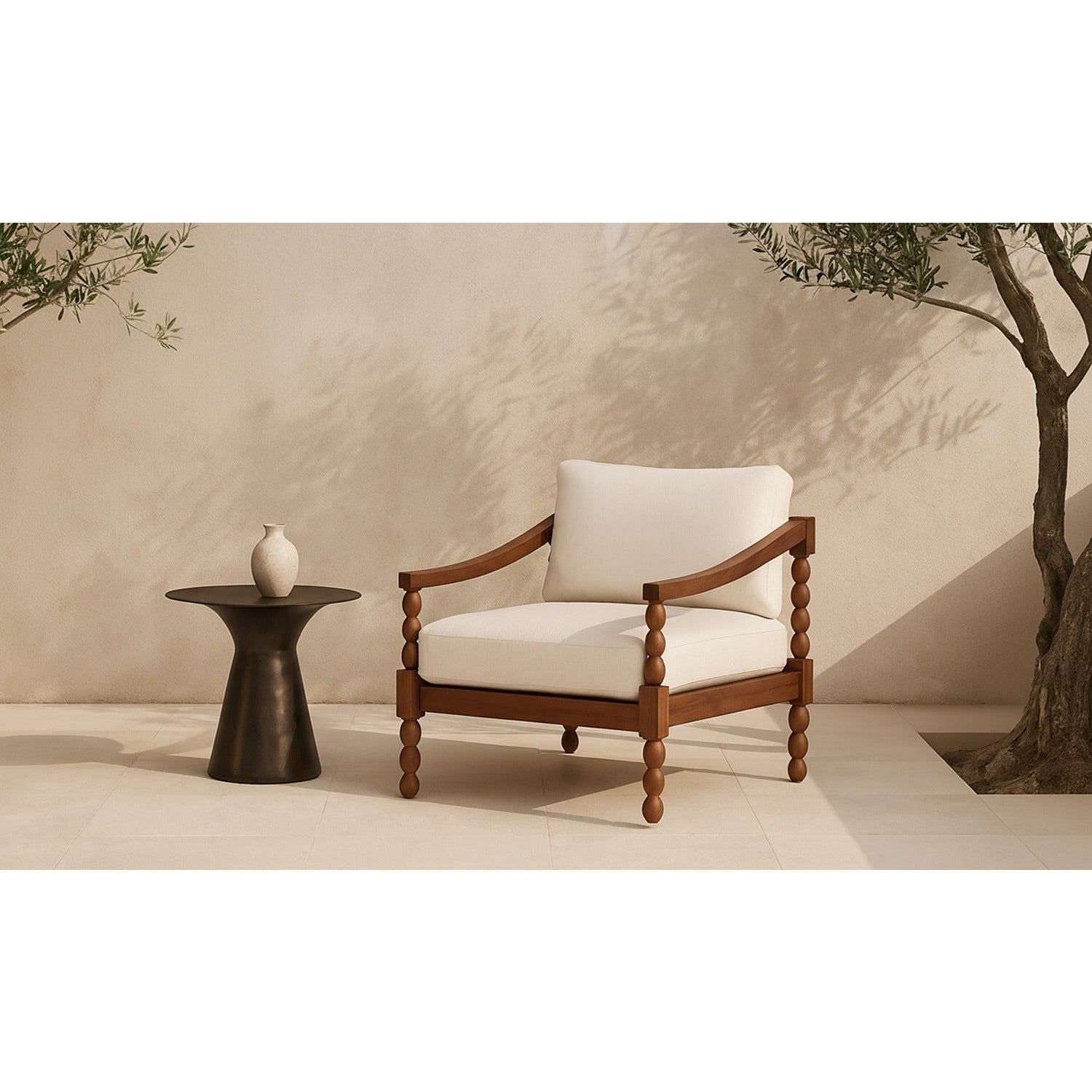 Chiron Outdoor Side Table Deep Bronze