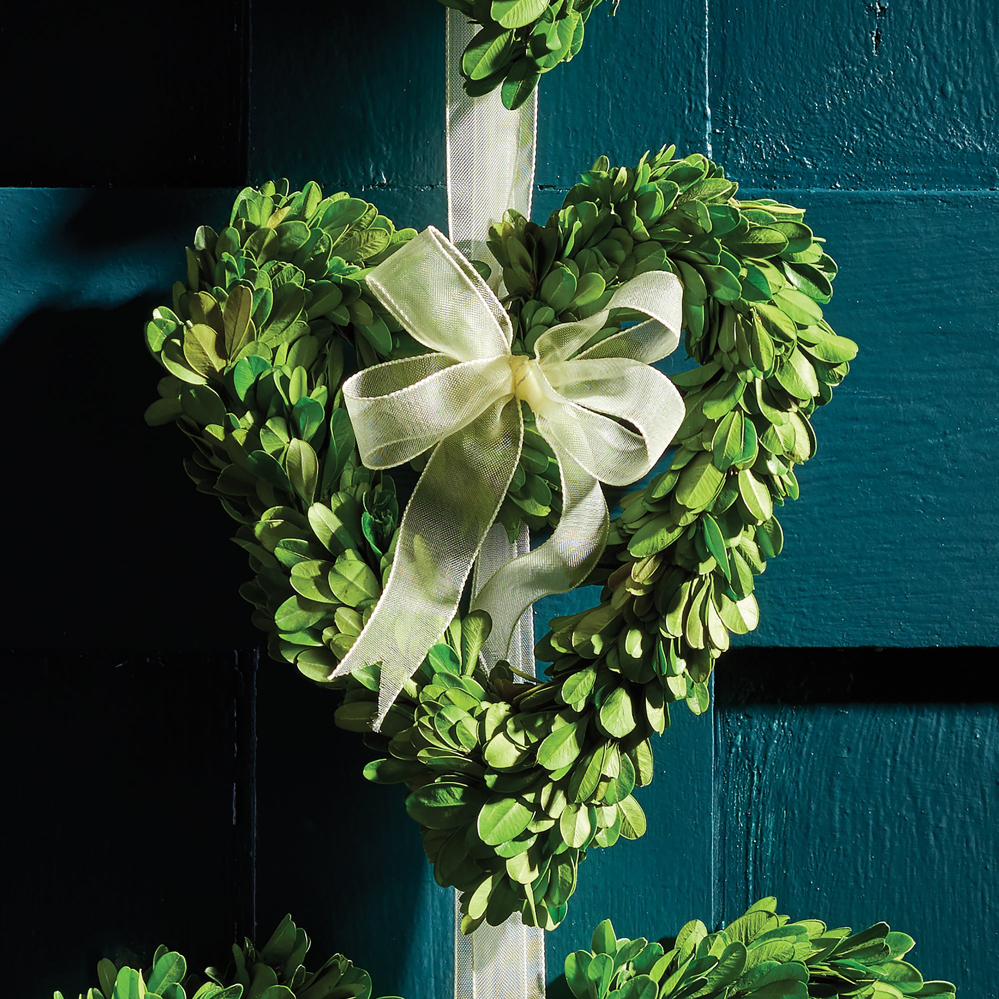 Evergreen Heart Wreaths, Set of 3