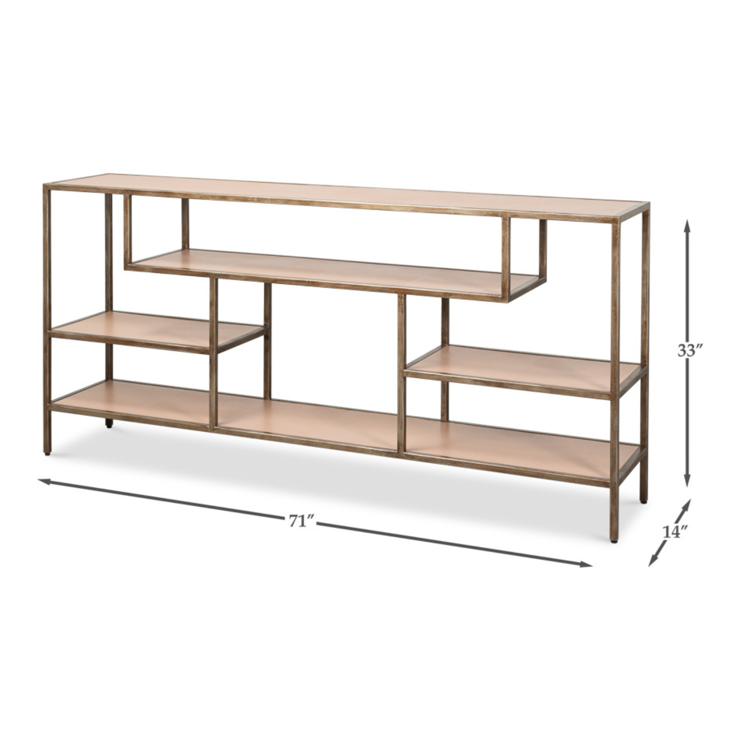 Cullum Shagreen Console, Mushroom