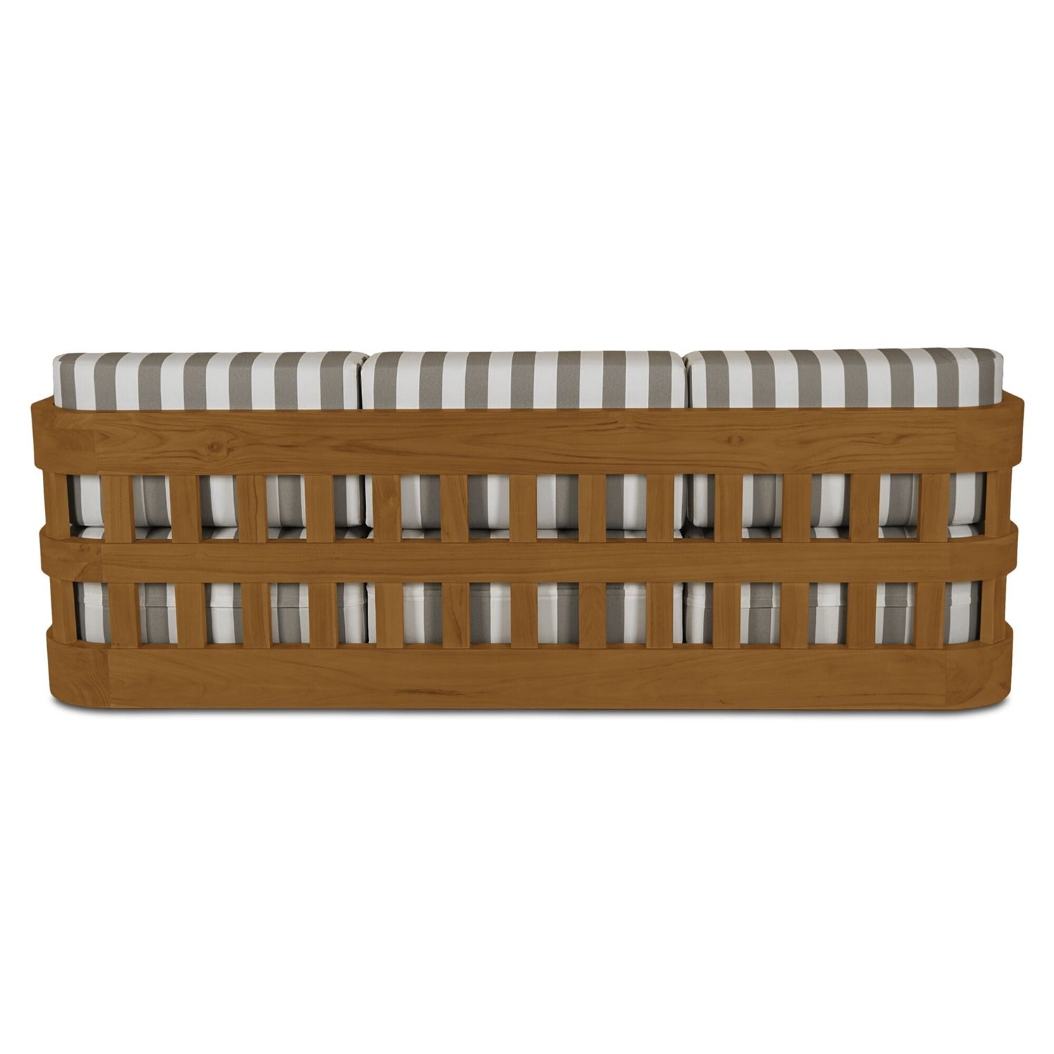 Zoya Outdoor Sofa Brown Stripe