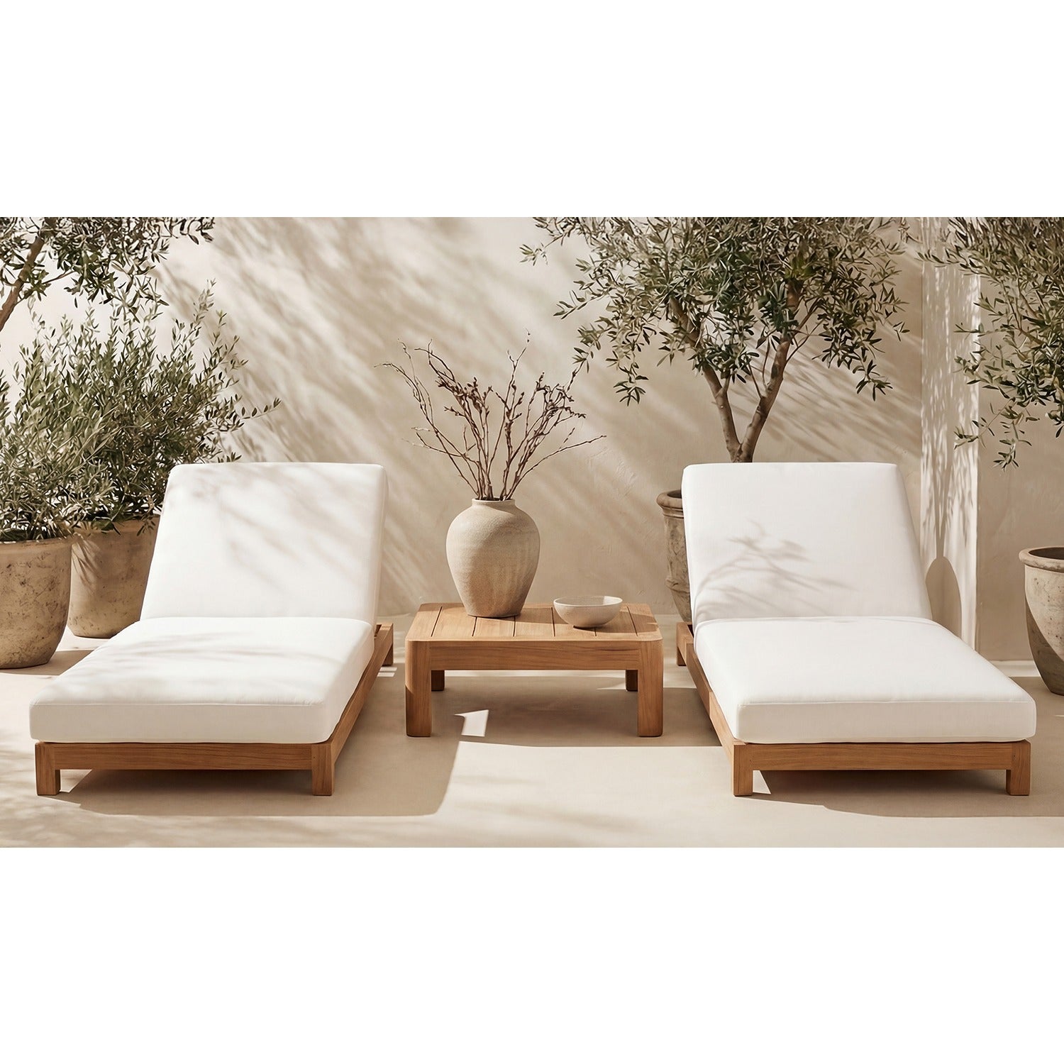 Alfie Outdoor Side Table Natural
