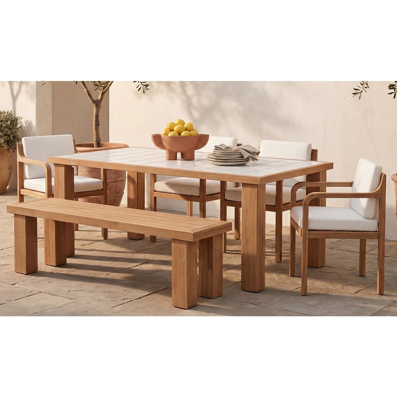 Allegra Outdoor Dining Table Natural