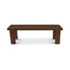 Allegra Outdoor Bench Brown