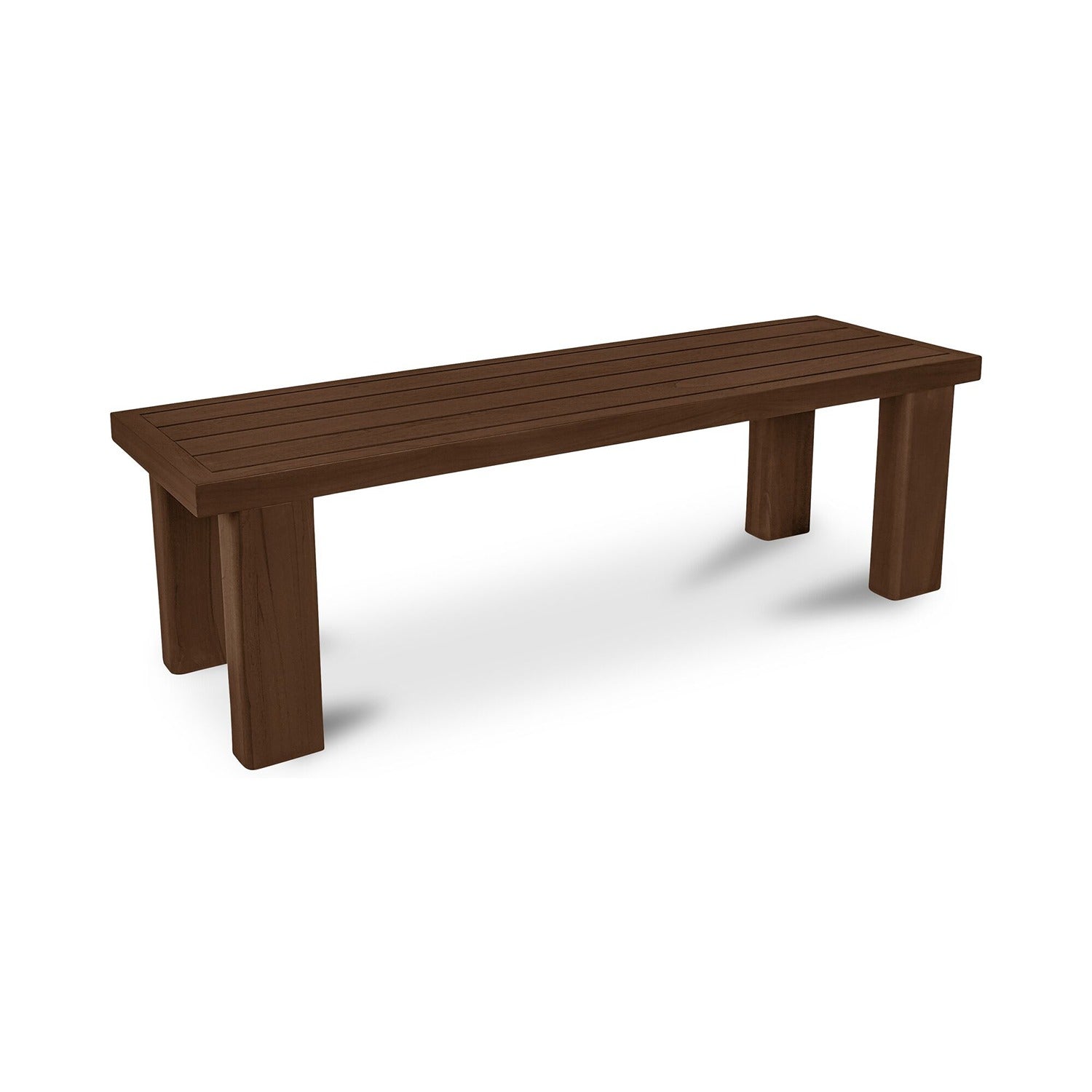 Allegra Outdoor Bench Brown