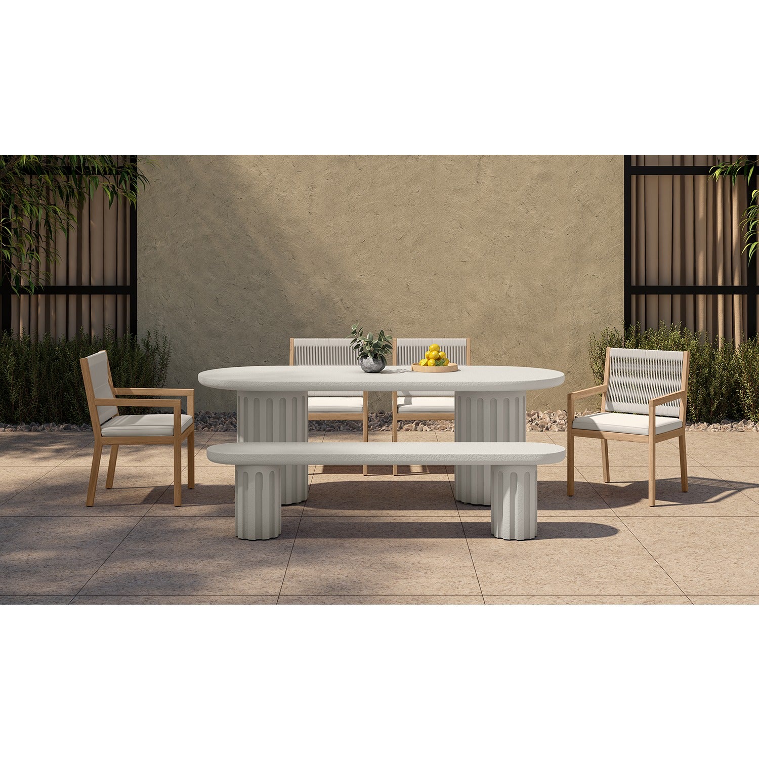 Nyx Outdoor Dining Table White