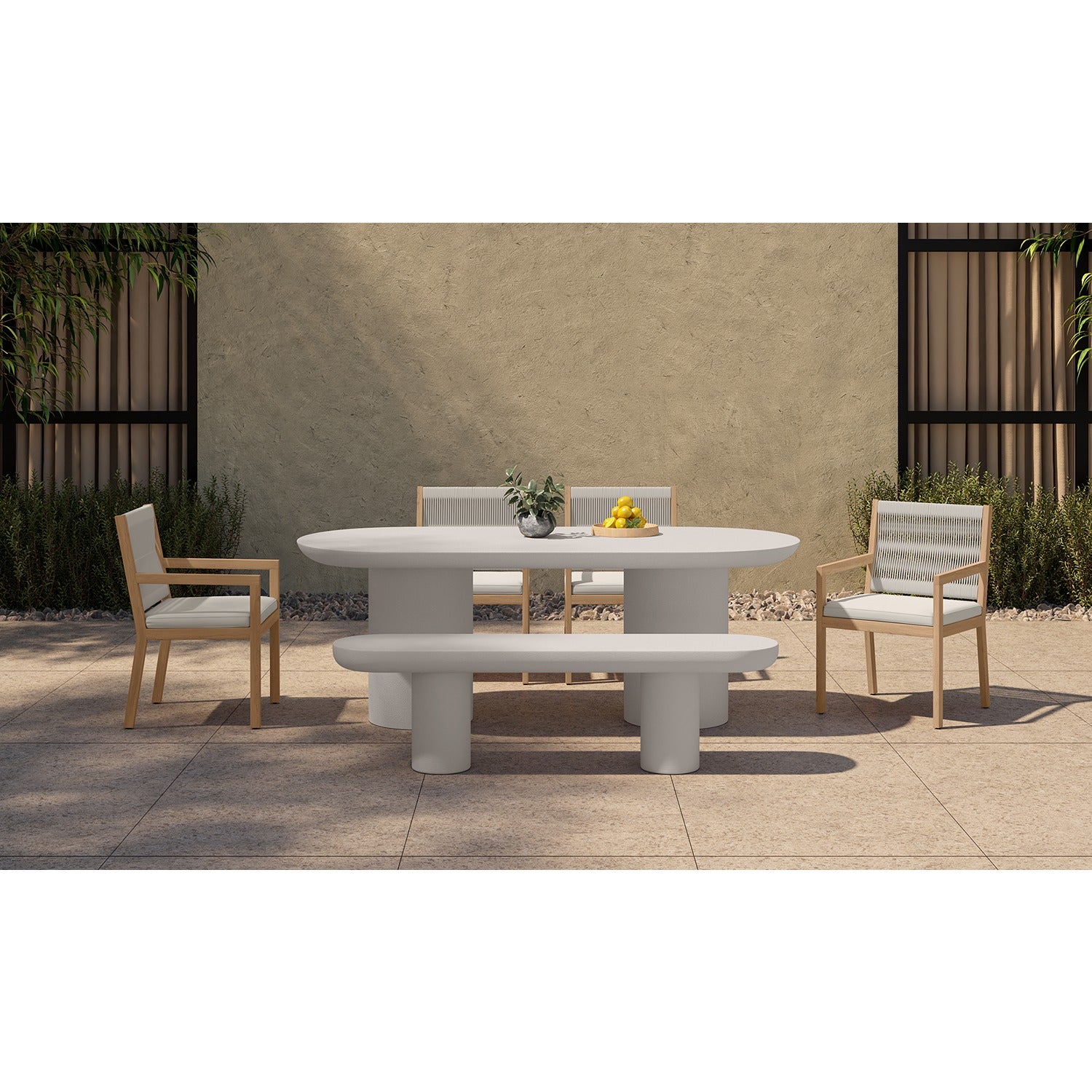 Zephyr Dining Table Cream