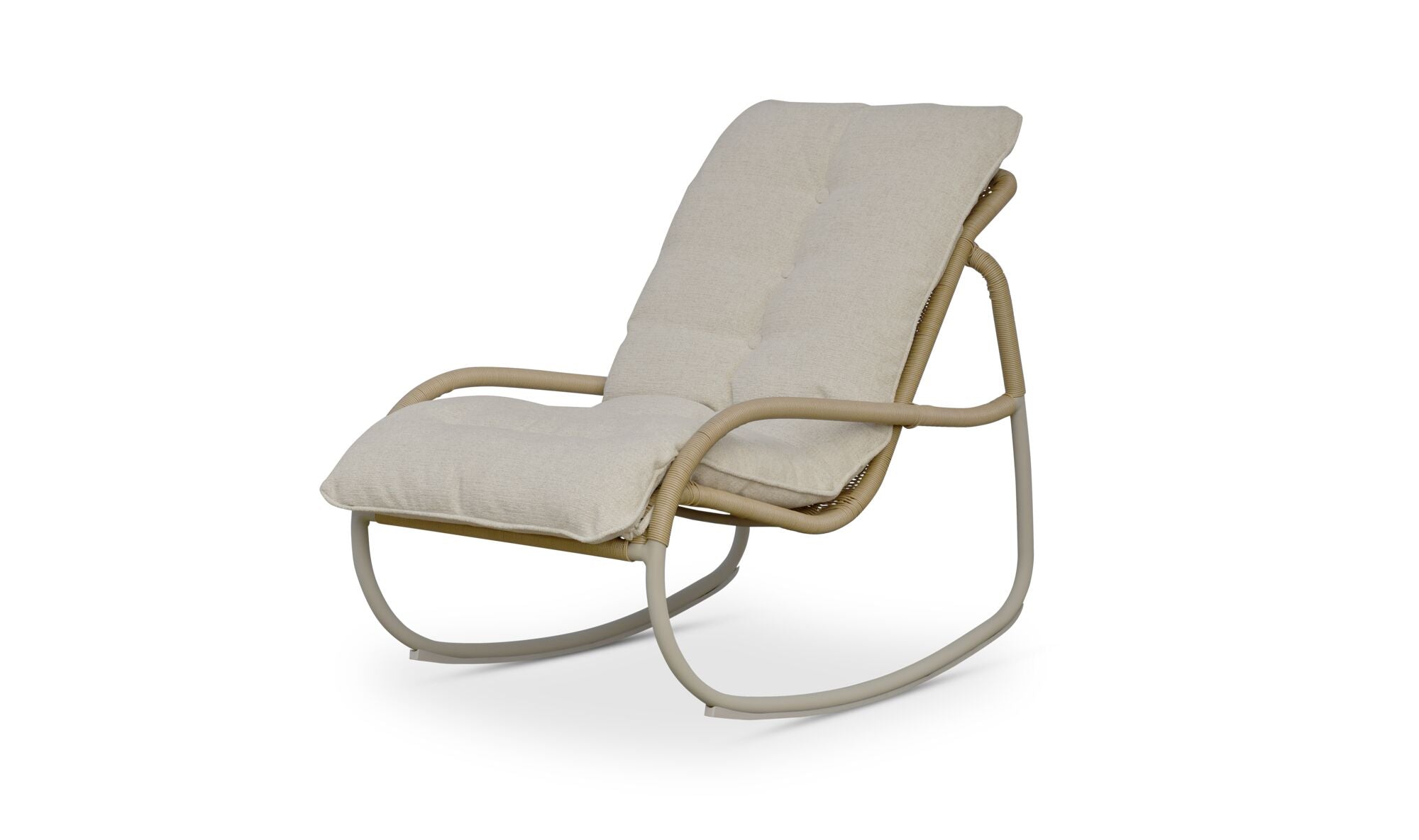Claudia Outdoor Rocking Chair Beige