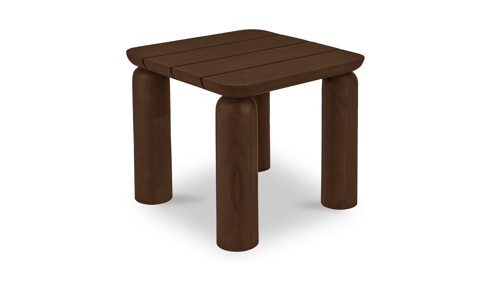 Milena Outdoor Side Table Brown