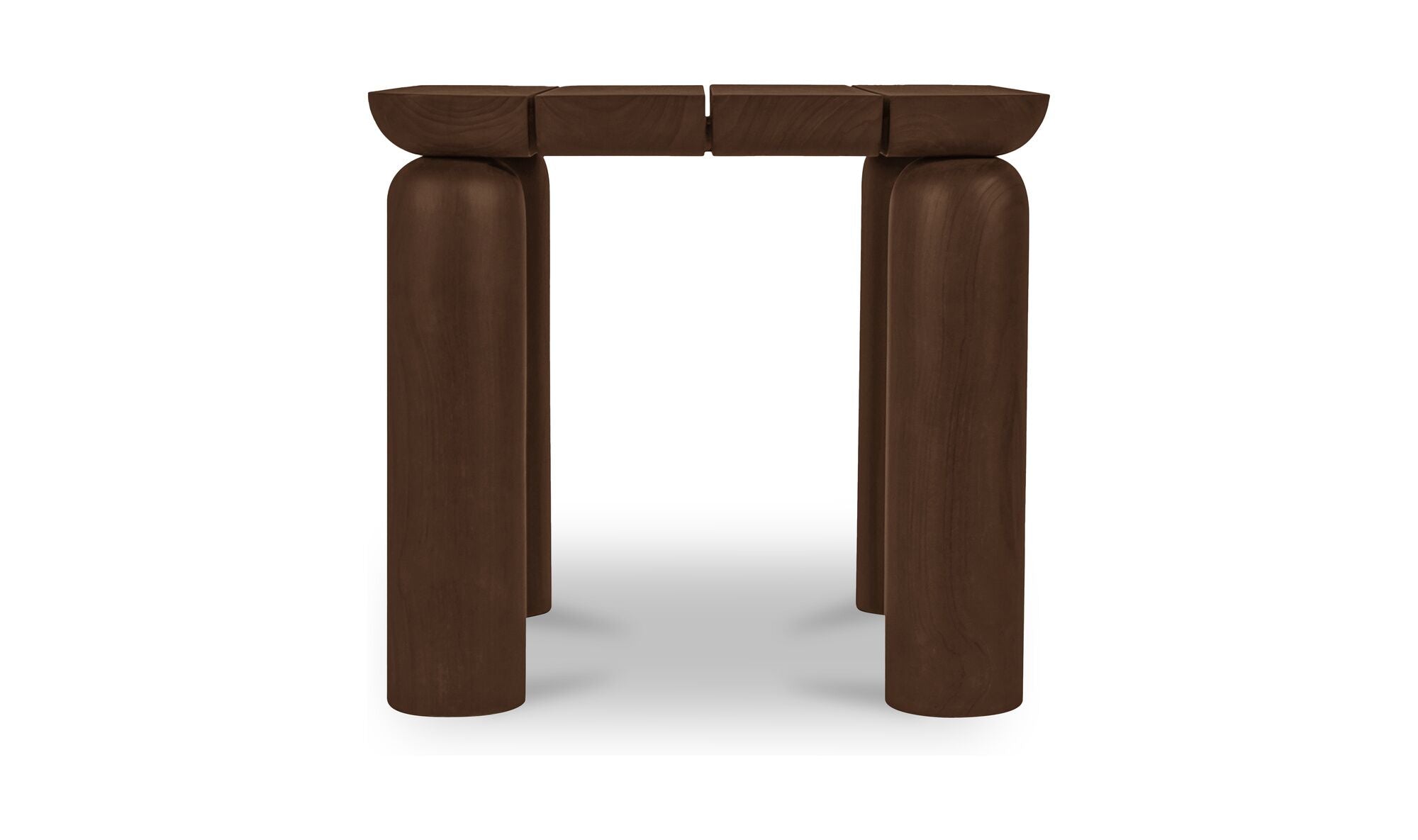 Milena Outdoor Side Table Brown