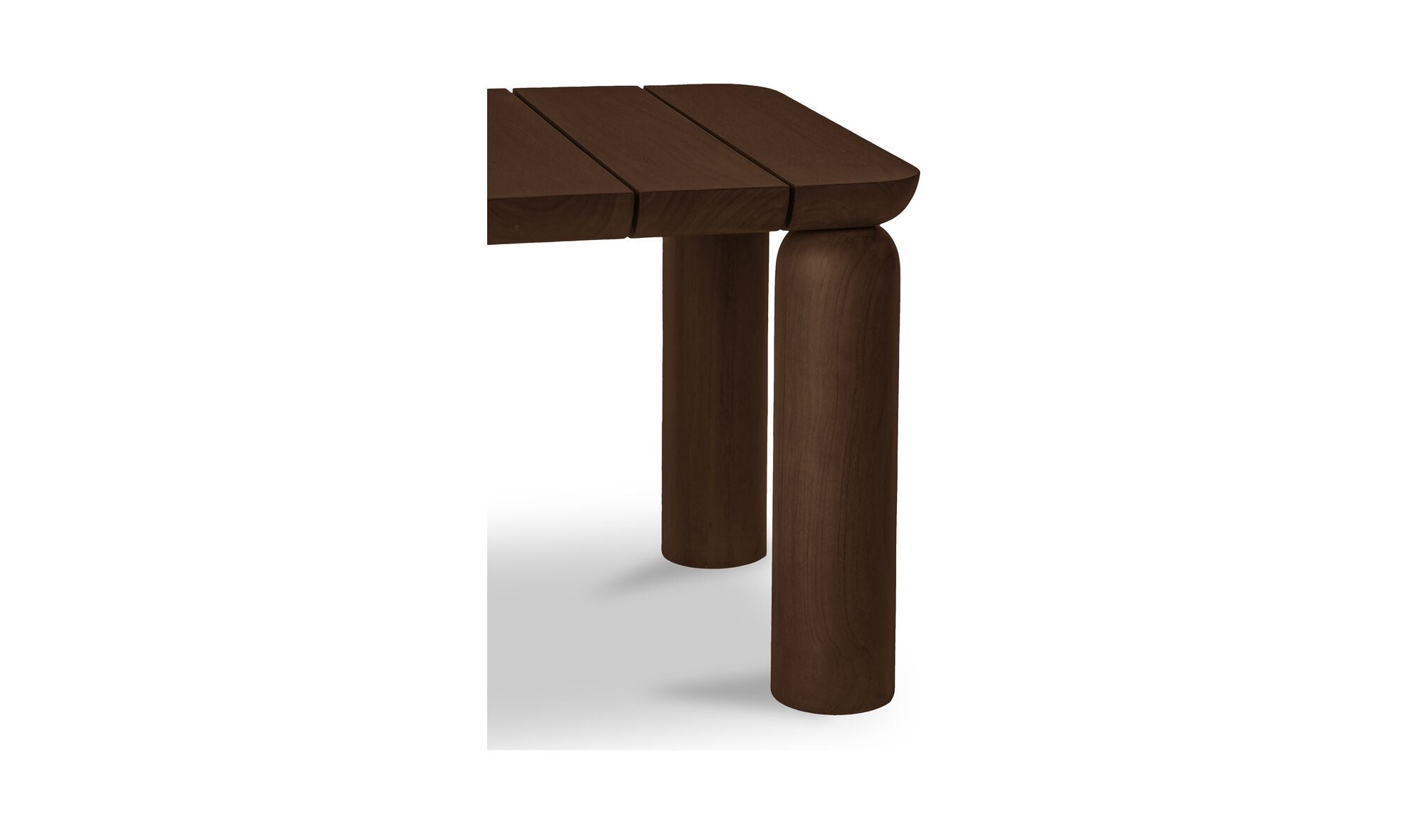 Milena Outdoor Side Table Brown